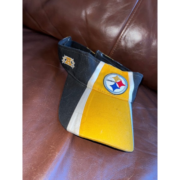 Reebok Other - Pittsburgh Steelers NFL Reebok Black Yellow‎ Striped Visor Adjustable Cap Hat